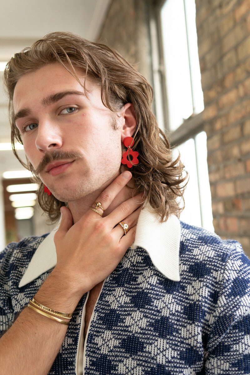 Hot Hippie Clay Earrings - Che Cose Belle