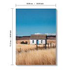 House, Barn Picture Wall Art For Home Decor - Natural / Blue - Che Cose Belle