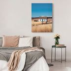 House, Barn Picture Wall Art For Home Decor - Natural / Blue - Che Cose Belle