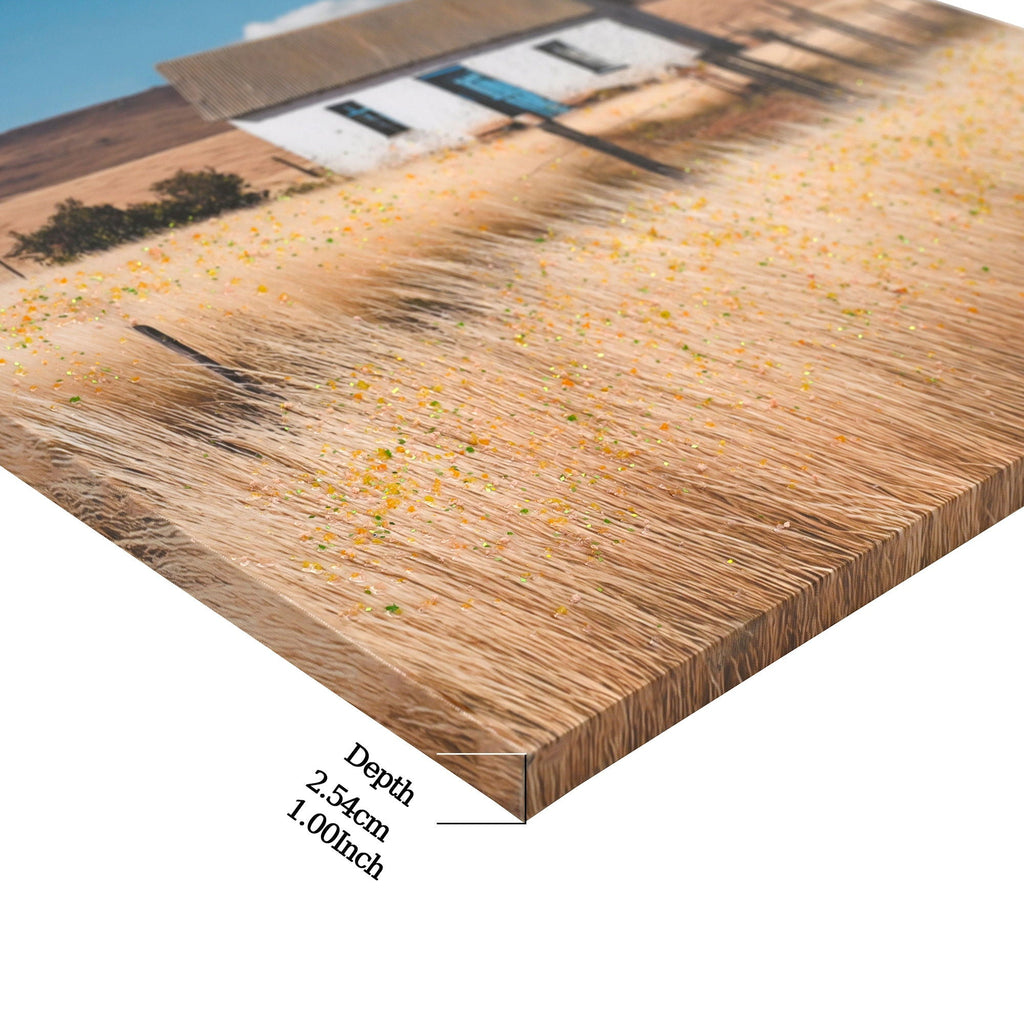House, Barn Picture Wall Art For Home Decor - Natural / Blue - Che Cose Belle