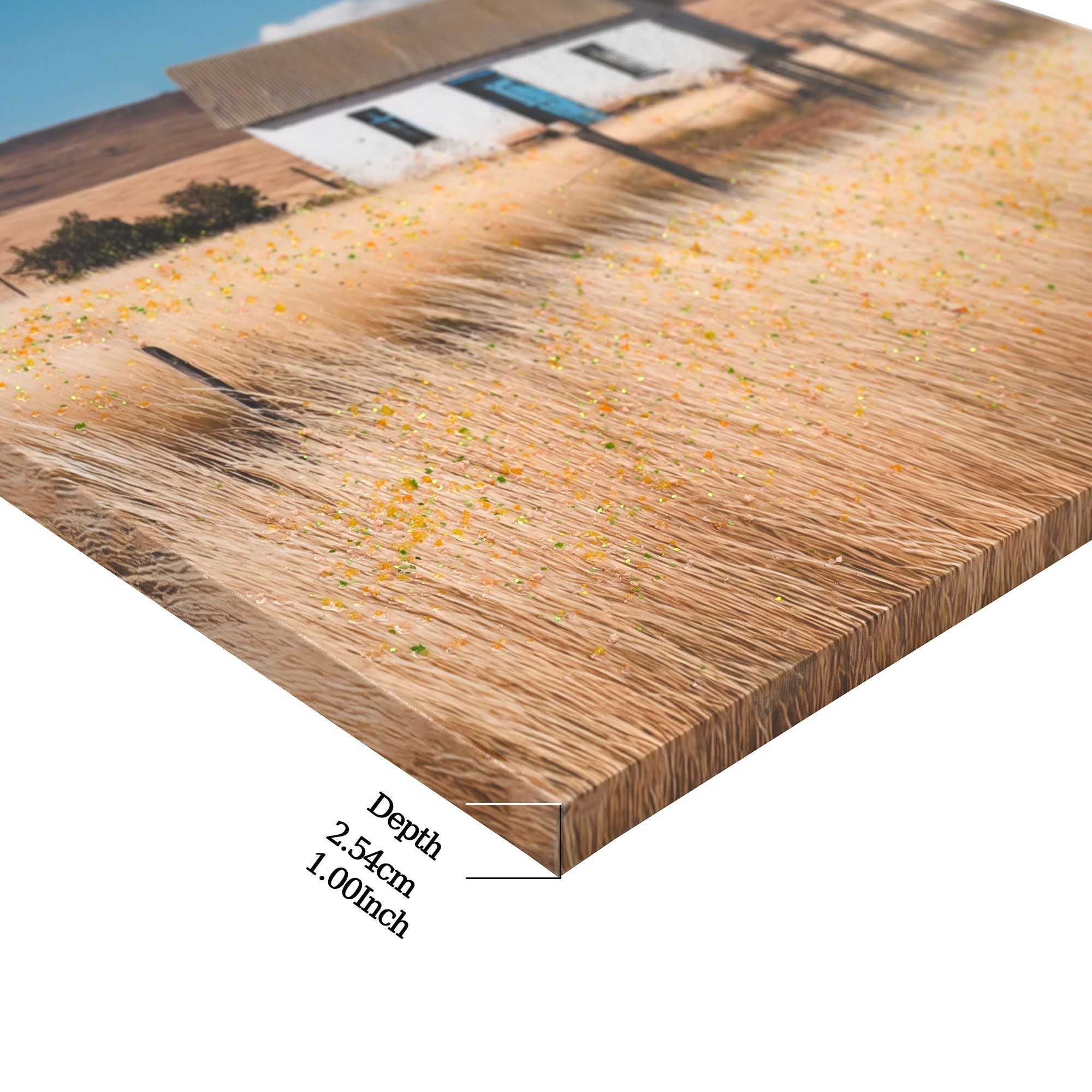 House, Barn Picture Wall Art For Home Decor - Natural / Blue - Che Cose Belle