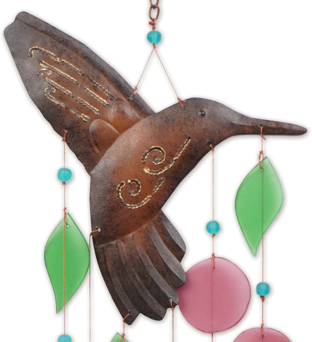 Hummingbird Sea glass Chime - Che Cose Belle