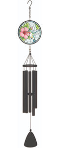 Hummingbird Stain Glass Wind Chime - 40 inch - Che Cose Belle
