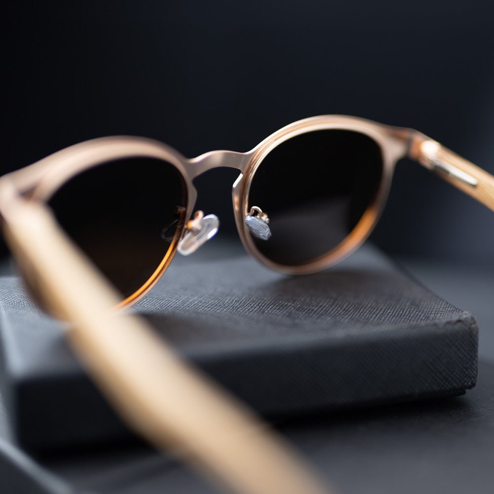 Hybrid Wooden Rounds - Real Wood & Polarized Lenses by WUDN - Che Cose Belle