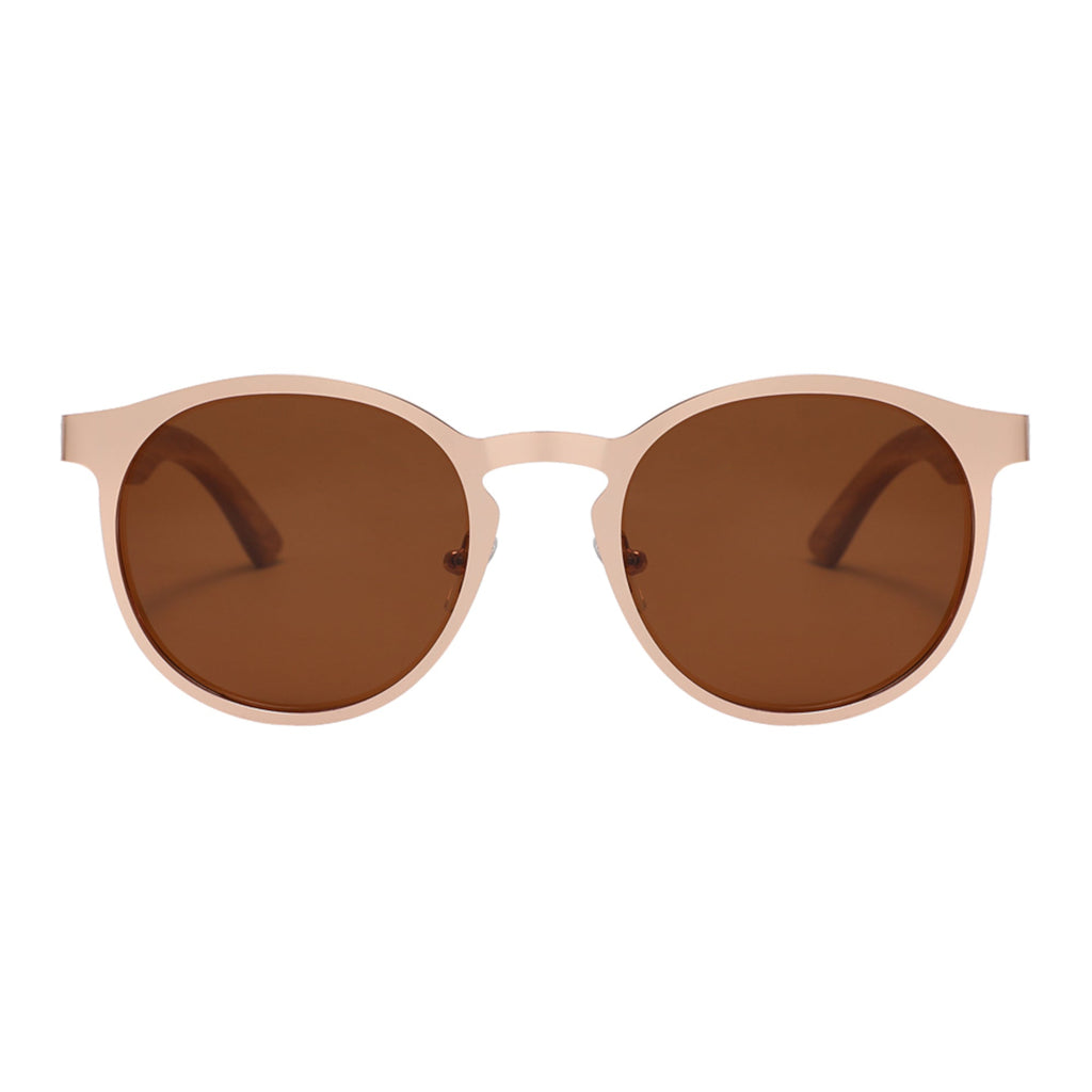 Hybrid Wooden Rounds - Real Wood & Polarized Lenses by WUDN - Che Cose Belle