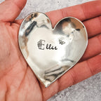 I am my Beloved's Heart Shaped Pewter Ring Dish - Che Cose Belle