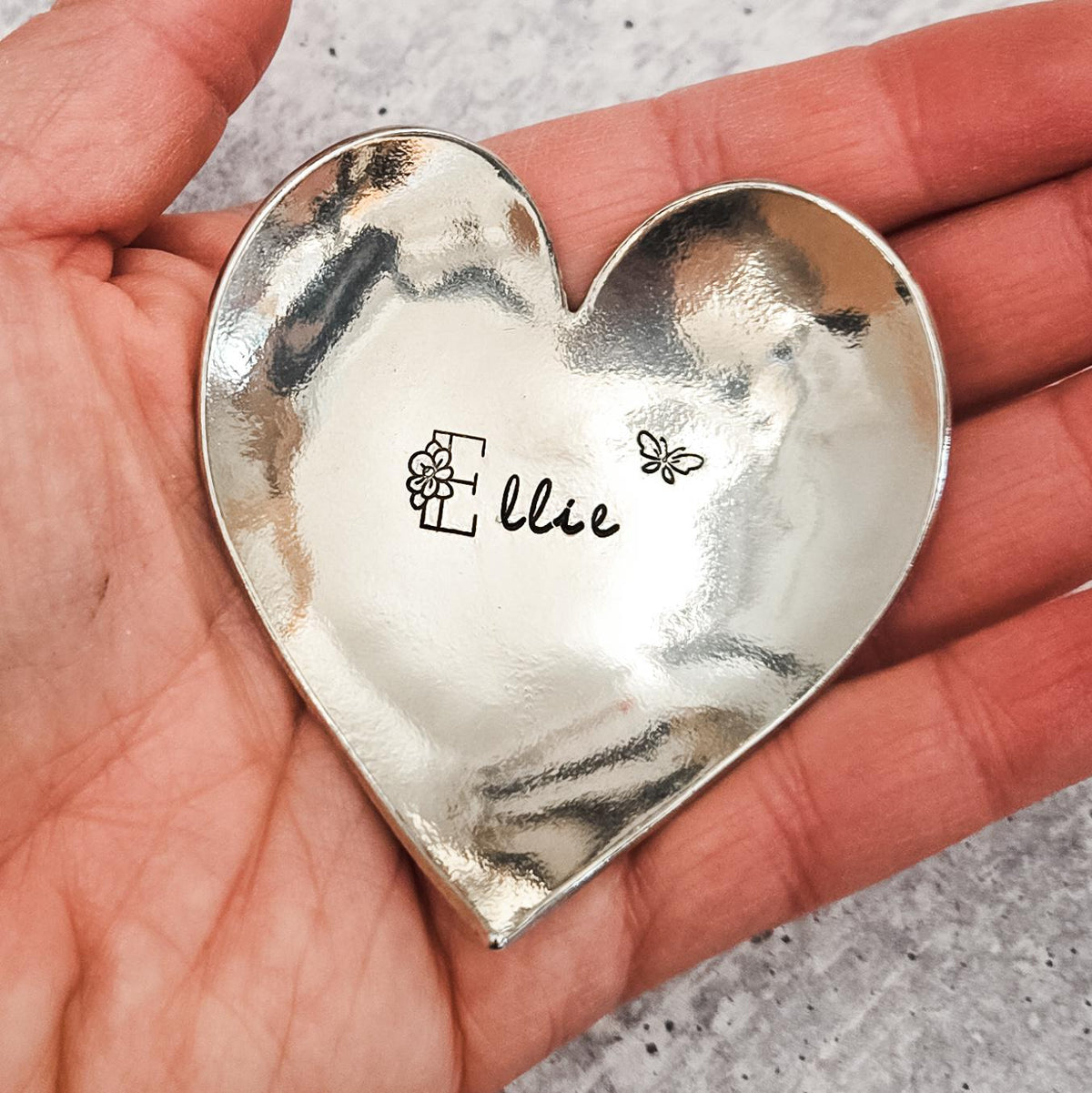 I am my Beloved's Heart Shaped Pewter Ring Dish - Che Cose Belle