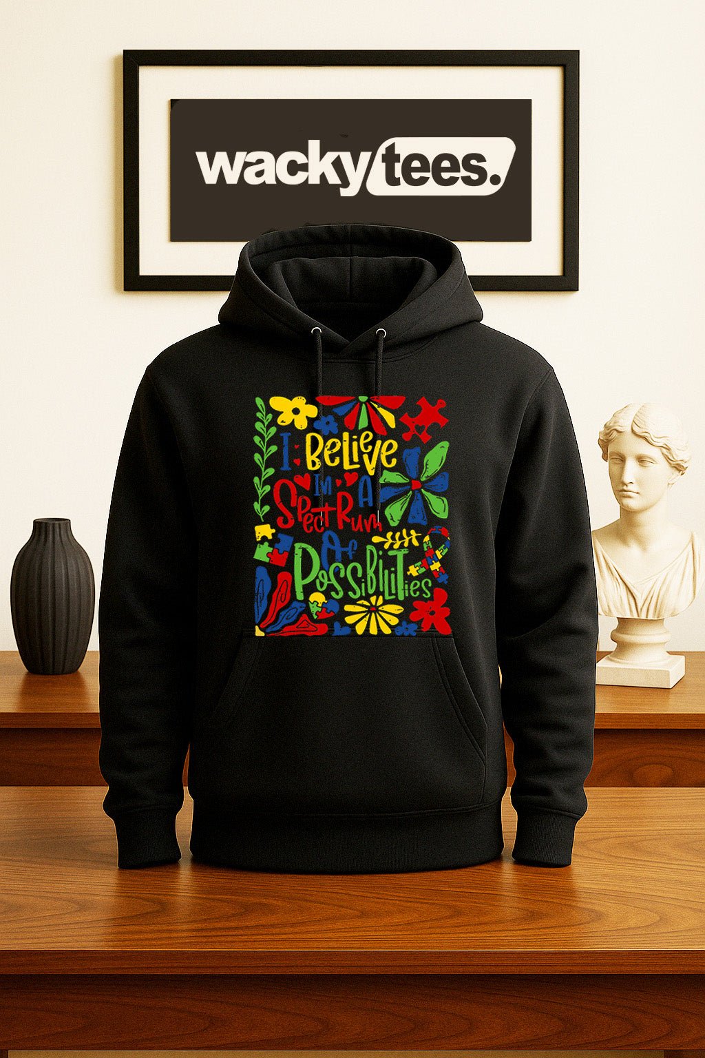 I Believe in a Spectrum of Possibilities Autism Awareness Graphic Tee Shirt - Che Cose Belle