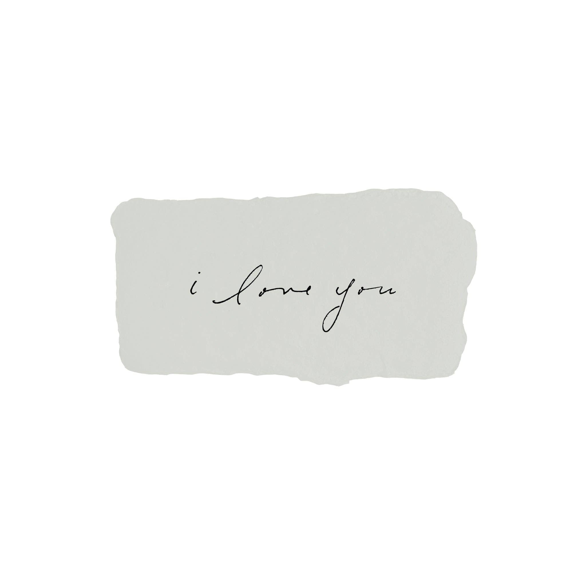 I love you tiny note - Che Cose Belle