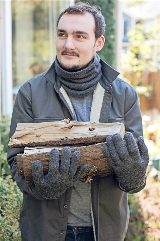 Iditarod 100% Alpaca Double-Thick Reversible Gloves - Che Cose Belle
