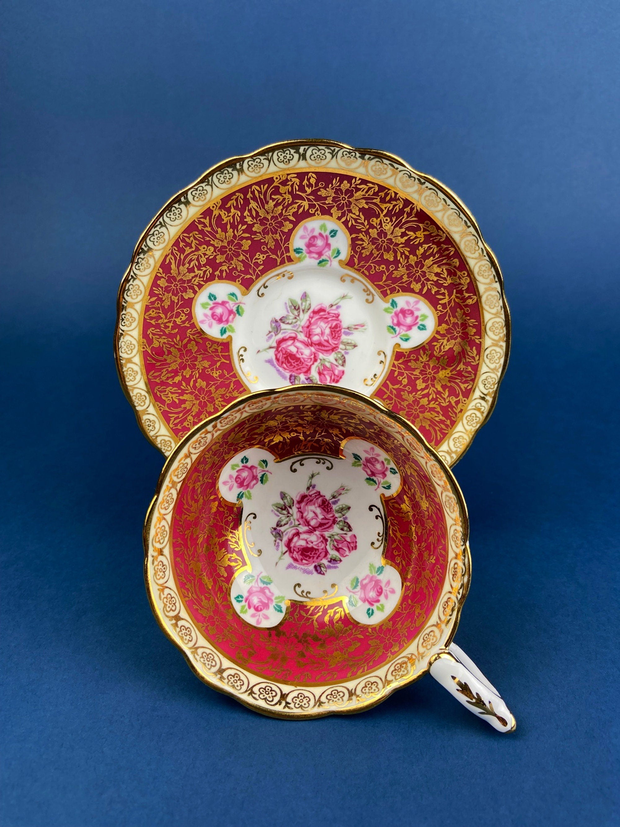 Vintage Tea/Coffee Cup and Saucer. Royal Stafford. Fine Bone China Made in England.