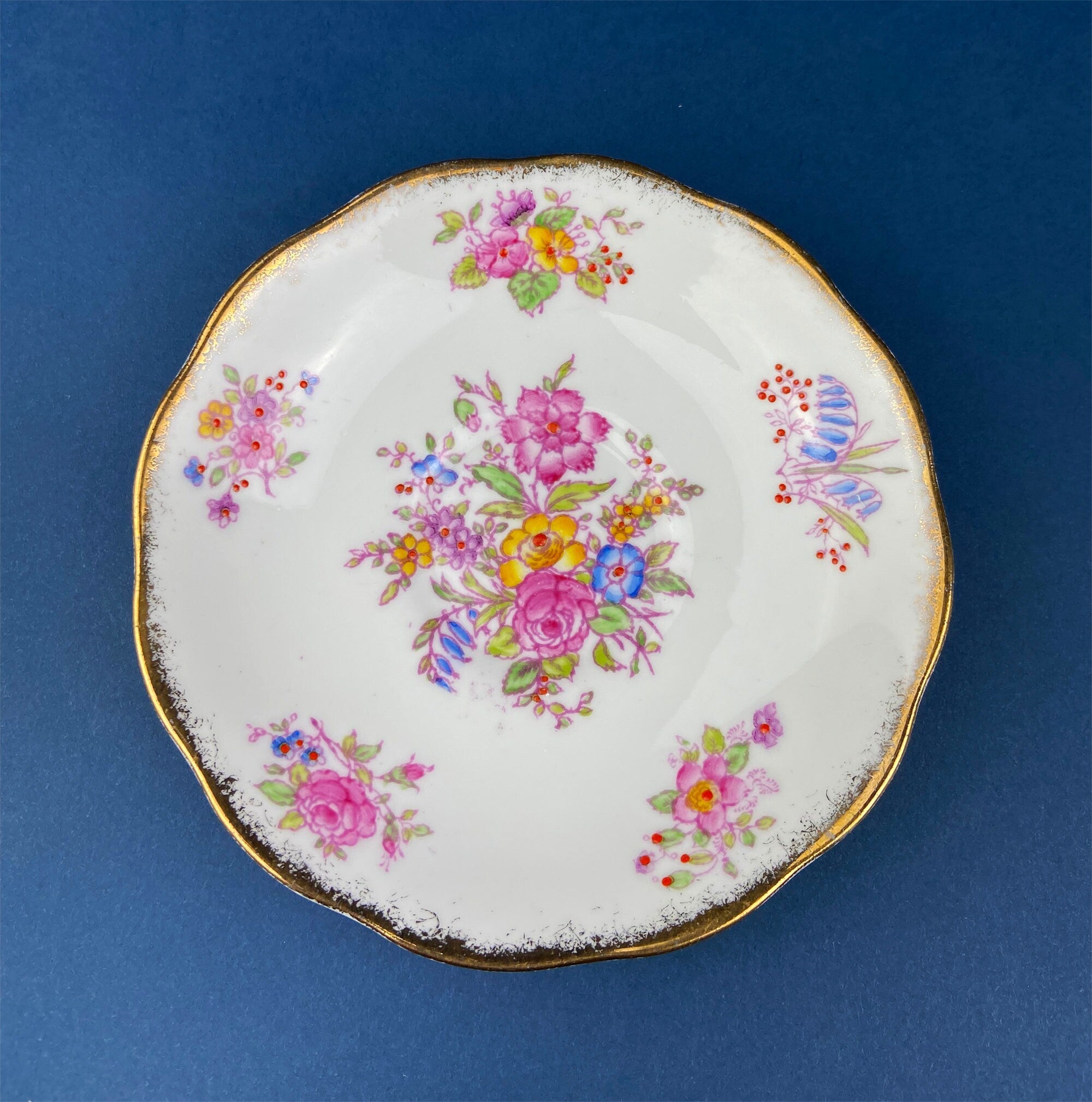 Vintage Royal Albert Georgina Teacup and Saucer, Fine Bone China