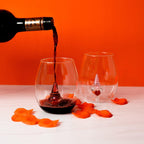 3D Gnome Heart Stemless Wine Glasses