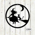 Witch Metal Sign | Halloween Door and Wall Decor