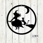 Witch Metal Sign | Halloween Door and Wall Decor