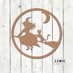 Witch Metal Sign | Halloween Door and Wall Decor