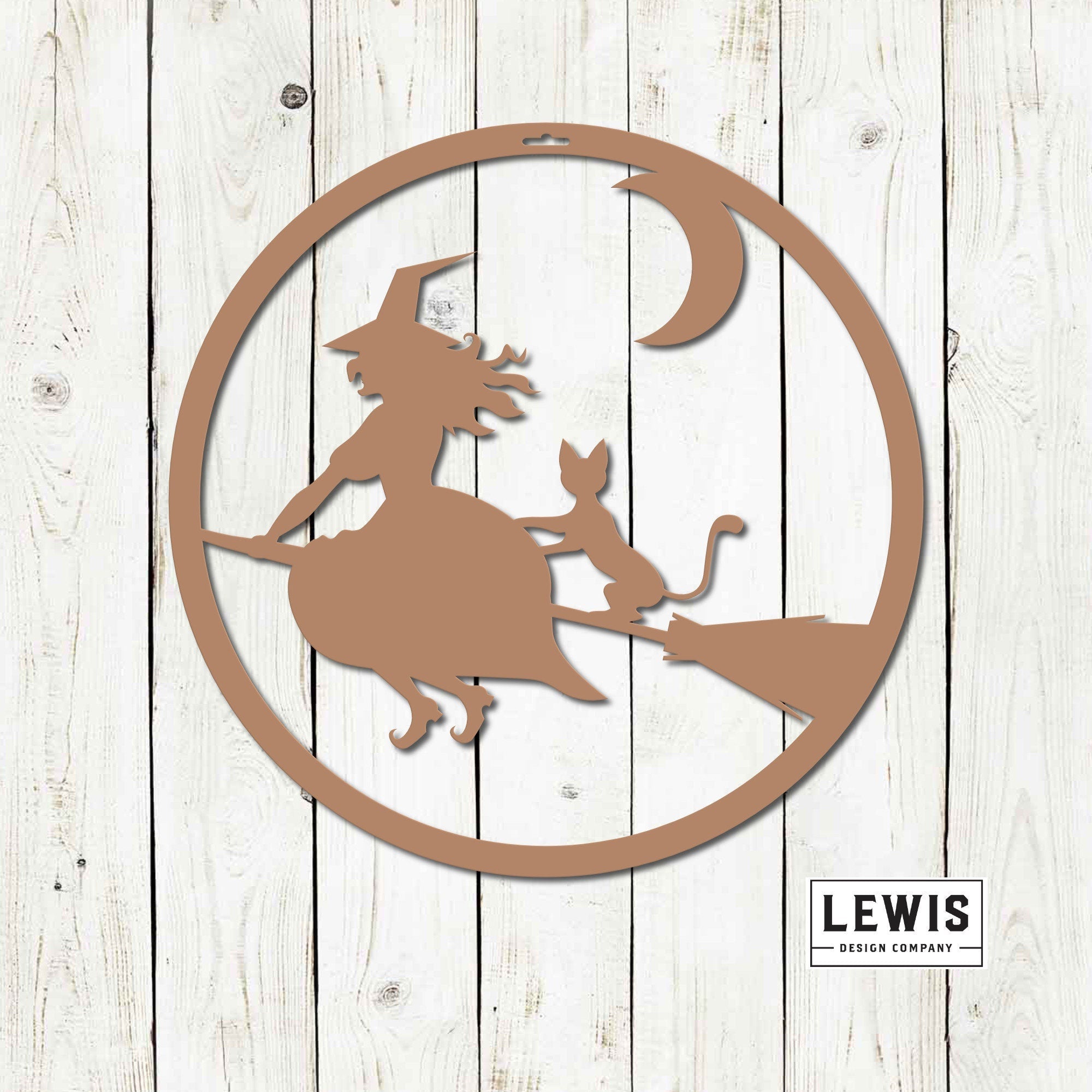 Witch Metal Sign | Halloween Door and Wall Decor