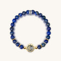 Illuminating Energy - Lapis Moon Charm Bracelet - Che Cose Belle