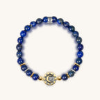 Illuminating Energy - Lapis Moon Charm Bracelet - Che Cose Belle