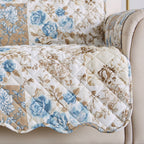 Reversible Floral Patchwork Furniture Protector - Maribel Collection