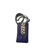 ZOE Leather Phone Crossbody with Print