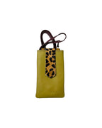 ZOE Leather Phone Crossbody with Print