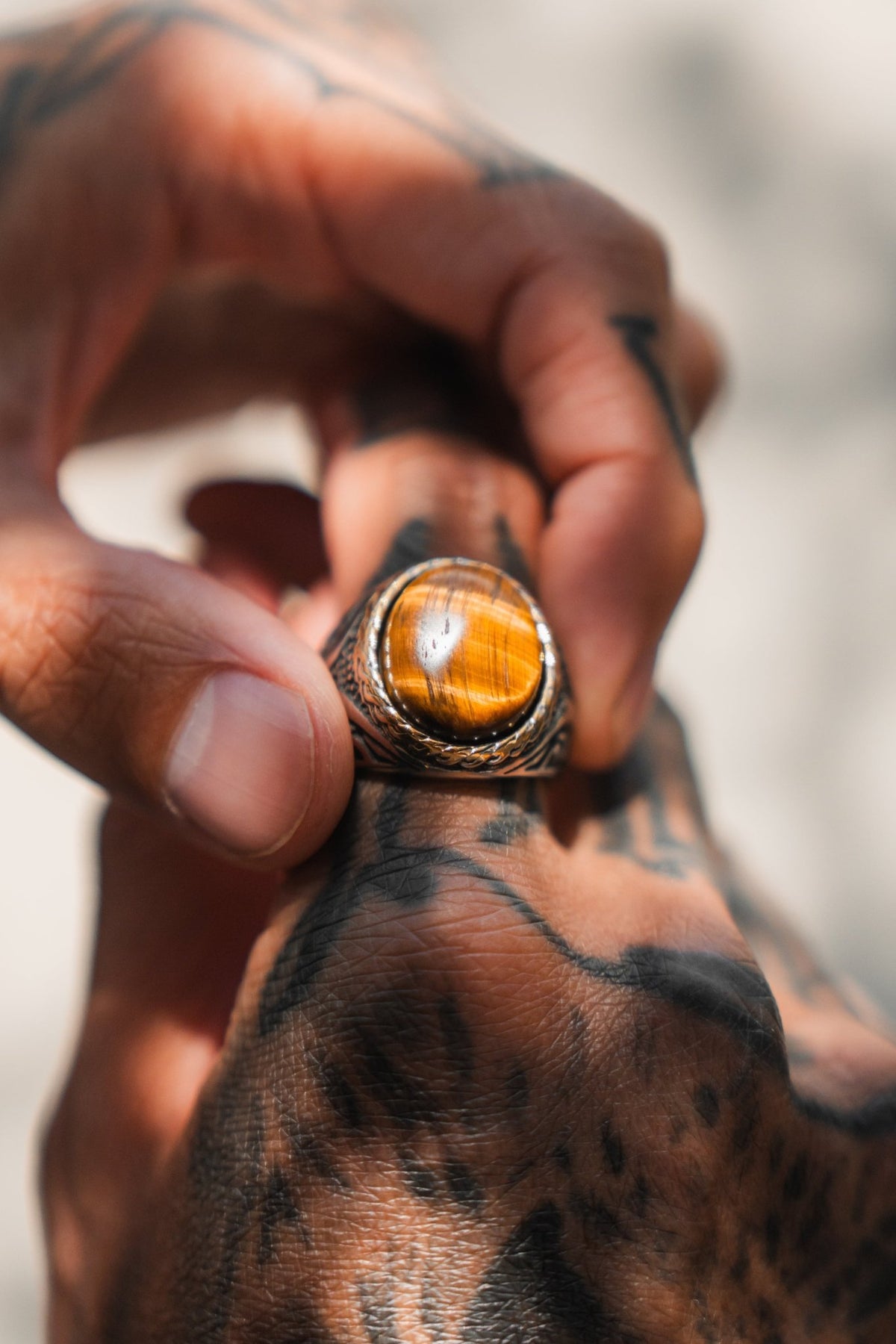Imperial Tiger's Eye Ring - Che Cose Belle