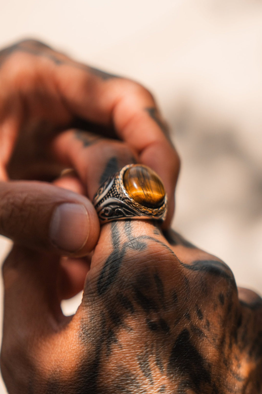 Imperial Tiger's Eye Ring - Che Cose Belle