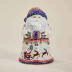 Imported Polish Pottery Santa Cookie Jar - Che Cose Belle