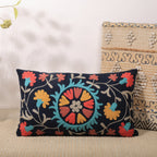 Indigo Artisan Aari Pillow | Cotton Fabric | 24x14" - Che Cose Belle