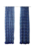 Indigo Cotton Curtain, Eco-Friendly Window Panel - Greece - Che Cose Belle