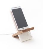 Indukala Moon Phase Phone Stand for Desk - Wood, Marble, Brass - Che Cose Belle