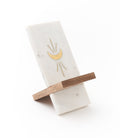 Indukala Moon Phase Phone Stand for Desk - Wood, Marble, Brass - Che Cose Belle