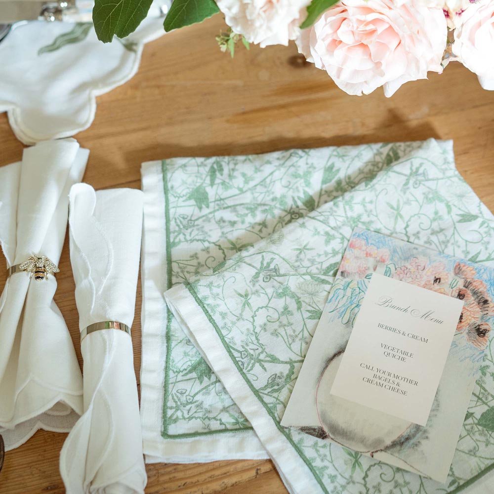 Inner Garden Society Table Linens Set - Che Cose Belle
