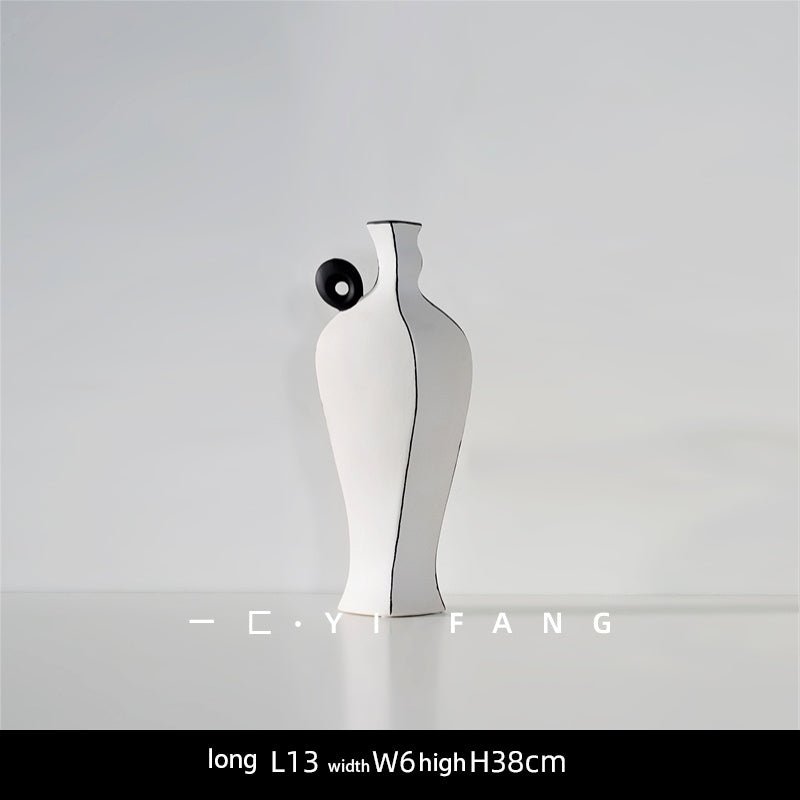Ins Modern Handmade Ceramic Flower Vase Decoration Hotel Club B&B Soft Decoration Nordic Soft Decoration - Che Cose Belle