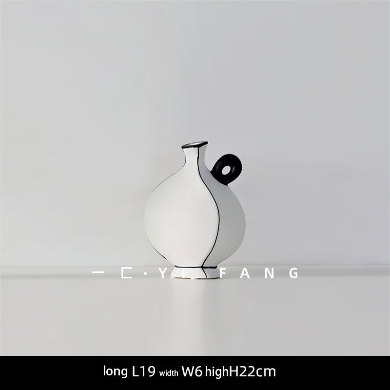 Ins Modern Handmade Ceramic Flower Vase Decoration Hotel Club B&B Soft Decoration Nordic Soft Decoration - Che Cose Belle