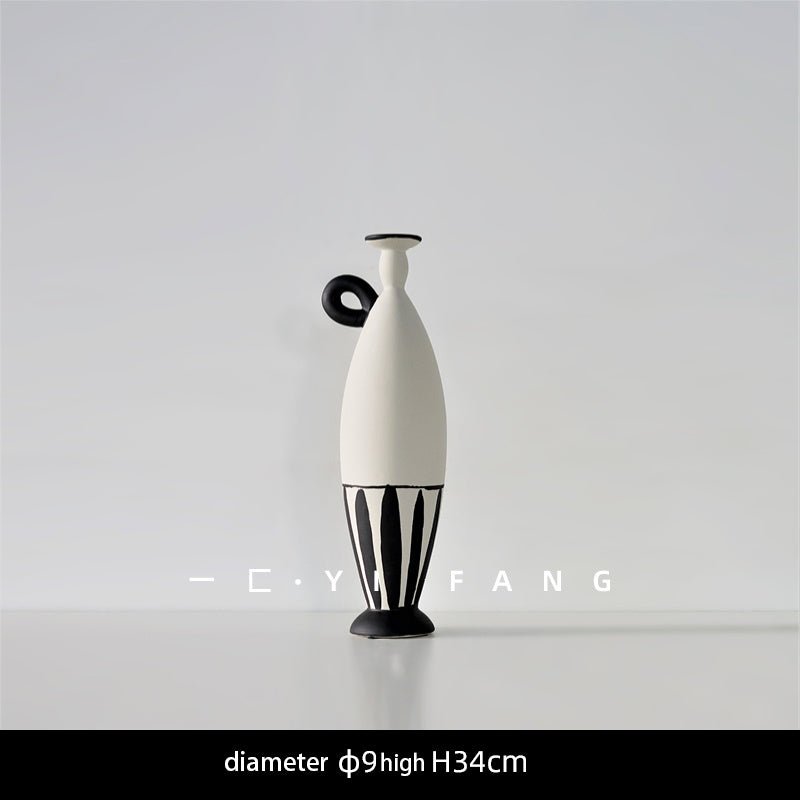 Ins Modern Handmade Ceramic Flower Vase Decoration Hotel Club B&B Soft Decoration Nordic Soft Decoration - Che Cose Belle