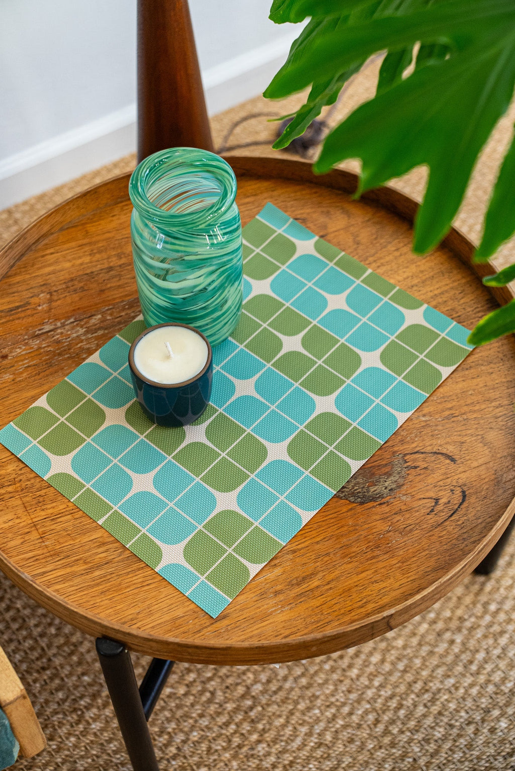 Intersection double - sided Woven Rectangular Placemat - set of 4 - Che Cose Belle