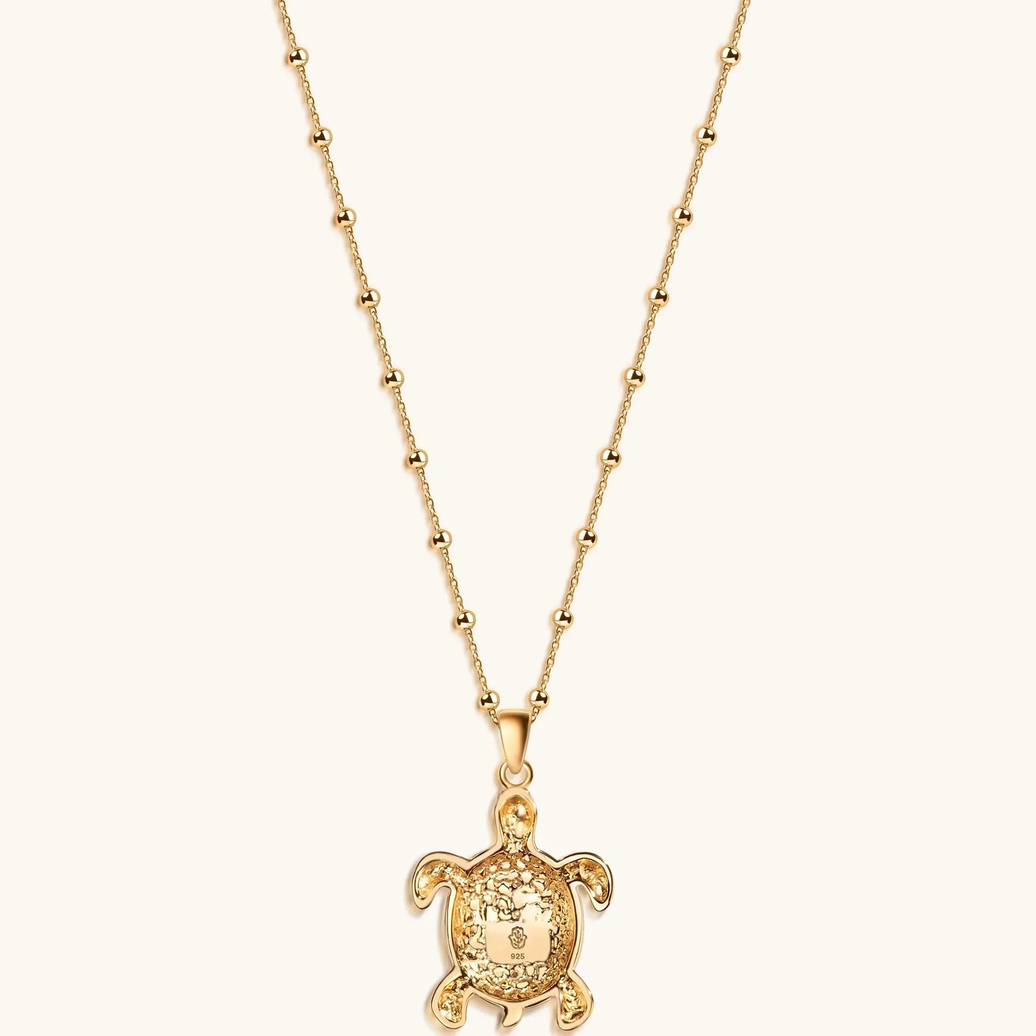 Intuitive Wisdom - Multi Symbol Chakra Turtle Necklace - Che Cose Belle