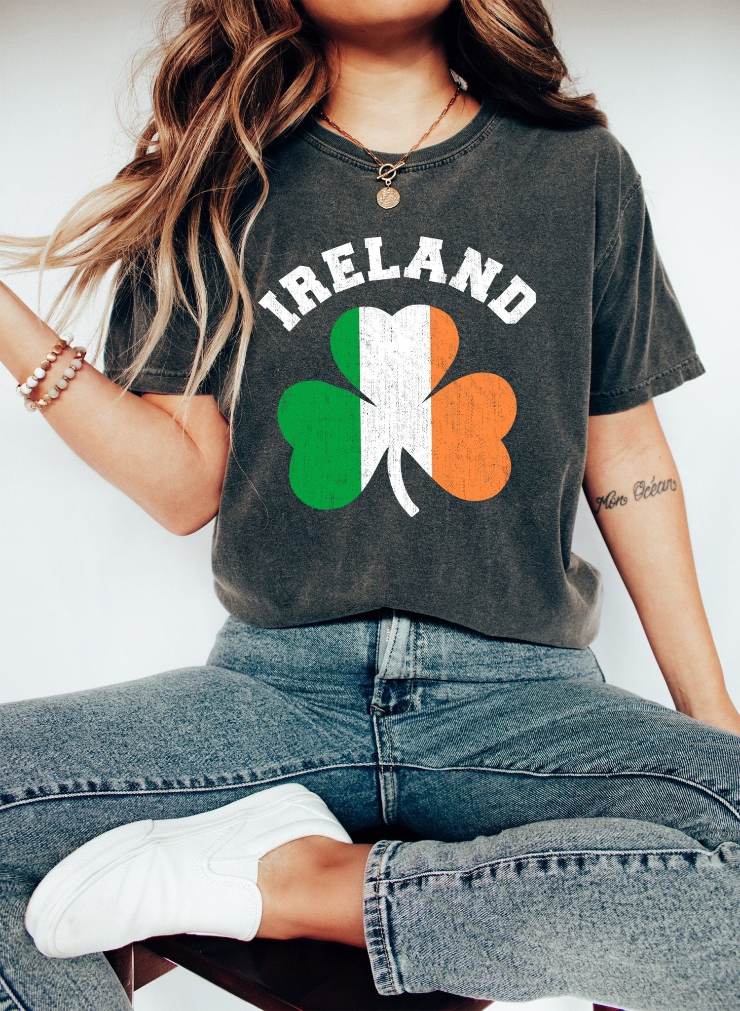 Ireland Flag Clover St Patrick's Day Comfort Colors Tshirt - Che Cose Belle