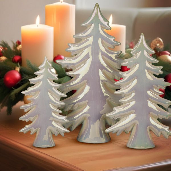 Iridescent Ceramic Trees Set - Che Cose Belle