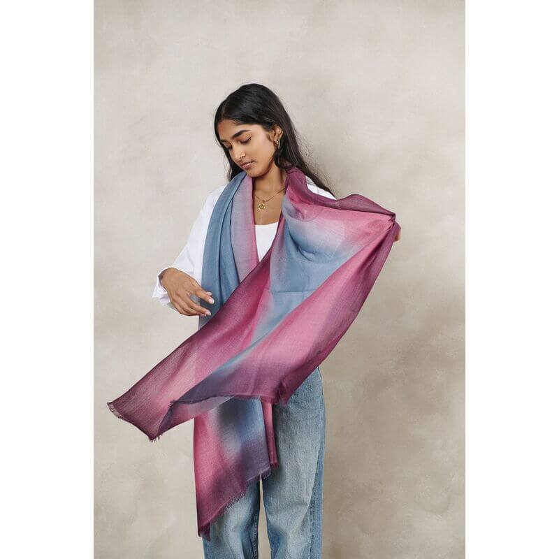 Iris Cashmere Merino Handloom Scarf - Che Cose Belle