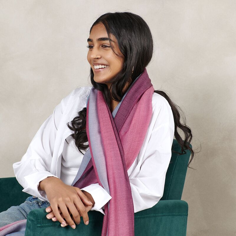 Iris Cashmere Merino Handloom Scarf - Che Cose Belle