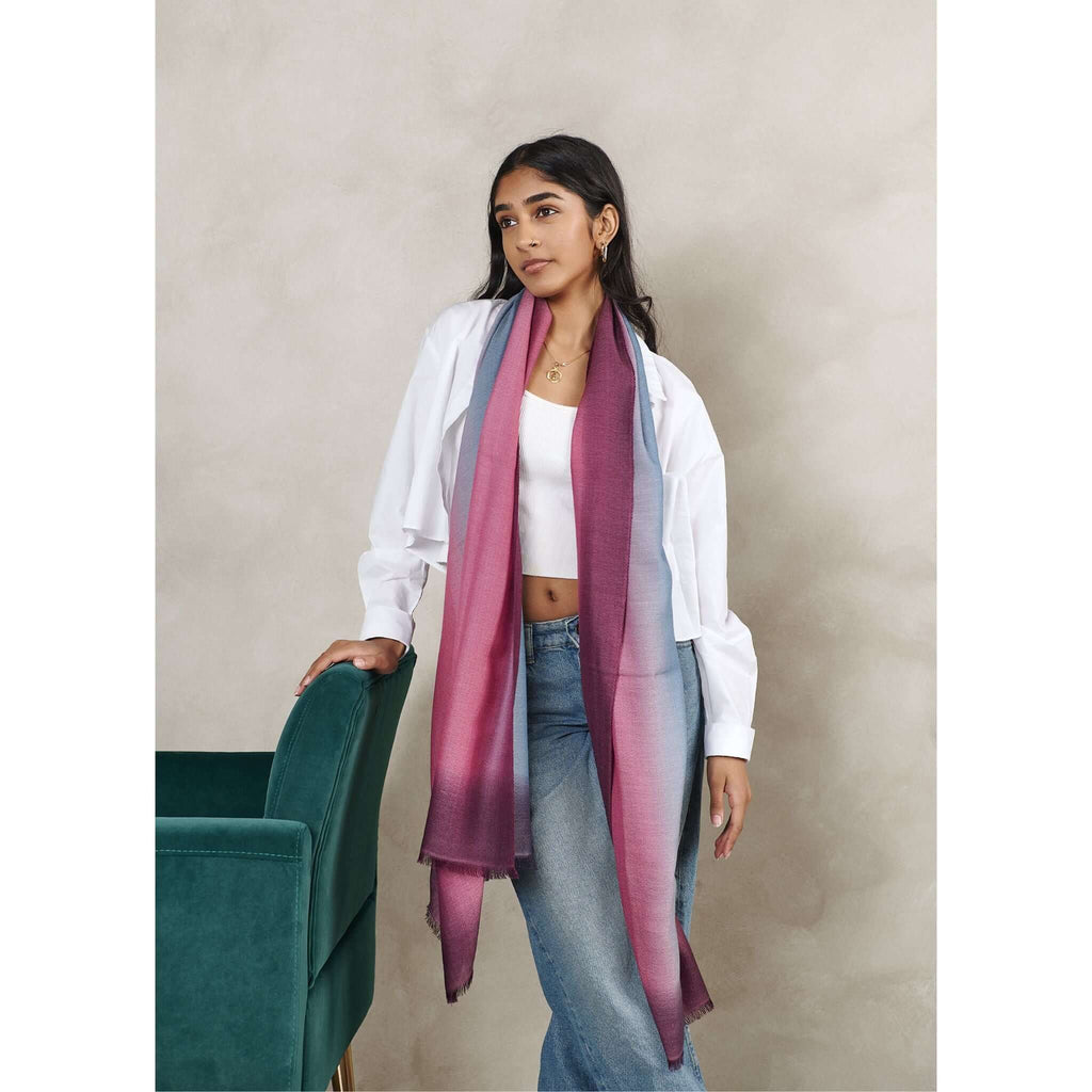 Iris Cashmere Merino Handloom Scarf - Che Cose Belle