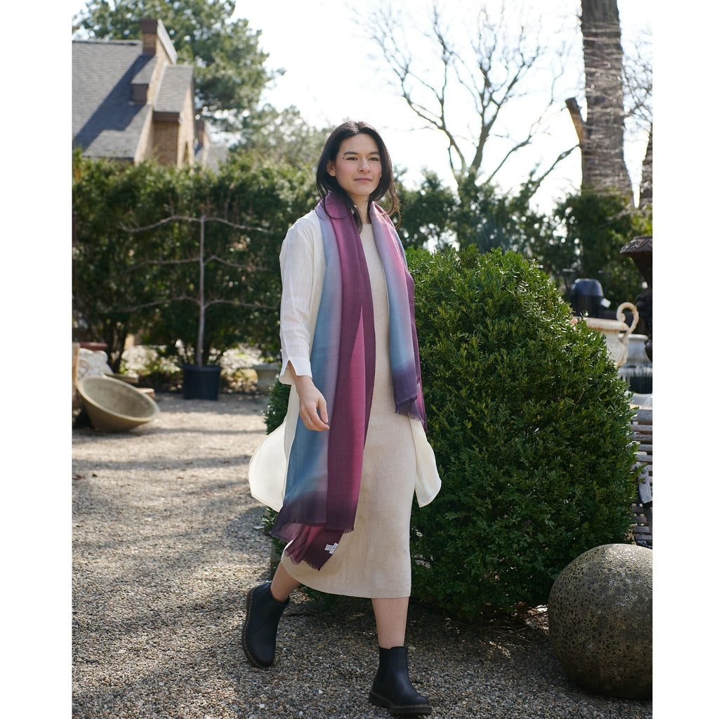 Iris Cashmere Merino Handloom Scarf - Che Cose Belle