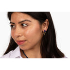 Iris Glass Dangle Earrings - Che Cose Belle