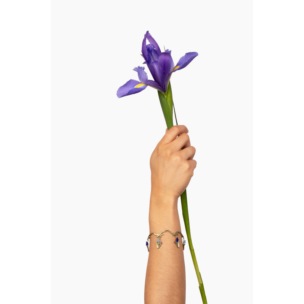 Irises Glass Charm Bracelet - Che Cose Belle