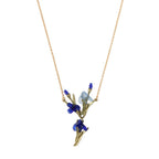 Irises Glass Pendant Necklace - Che Cose Belle