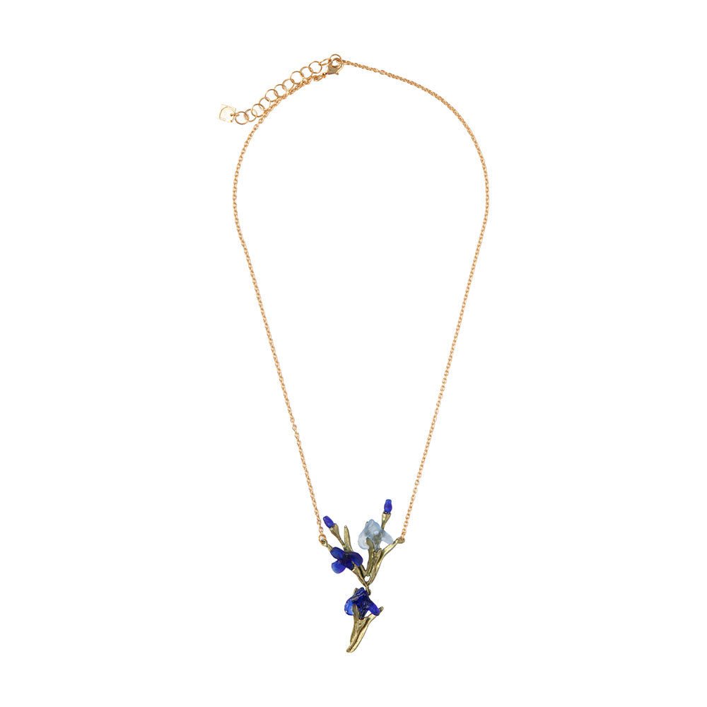Irises Glass Pendant Necklace - Che Cose Belle