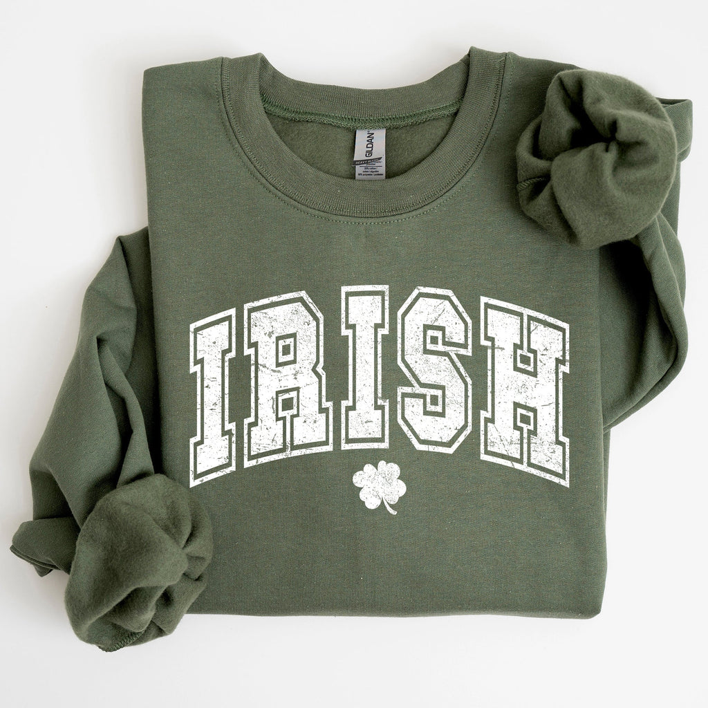 Irish, Retro Collegiate, St Patrick's Day Sweatshirt - Che Cose Belle